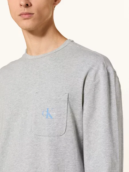 Calvin Klein Pyžamo Monogram šedá