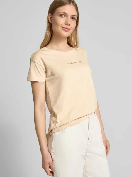 T-shirt z detalem z logo Armani Exchange
