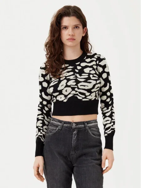 ONLY Pulover Lima Cropped Fit negru