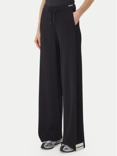 Guess Pletene hlače črna