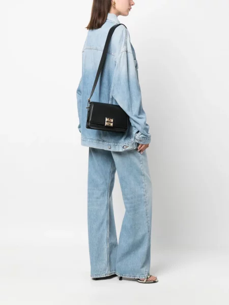 Geanta de piele Givenchy din piele negru