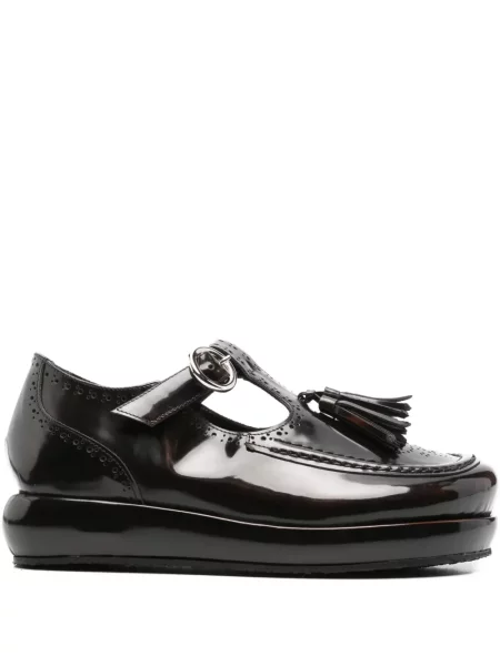 Pantofi loafer Nicole Saldaña cu platformă maro