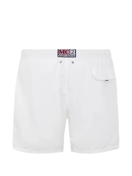 Slip de baie Mc2 Saint Barth cu autograf alb