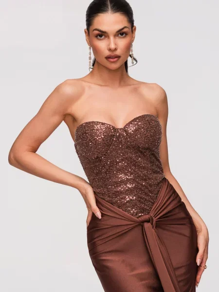 Rochie maxi Edoti maro