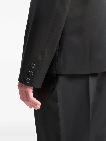 Сатенен двуреден костюм Manière De Voir черно