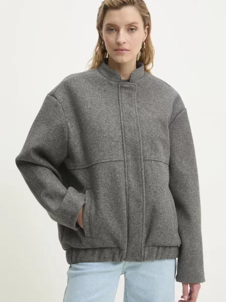 Яке Answear Lab преходен модел сиво