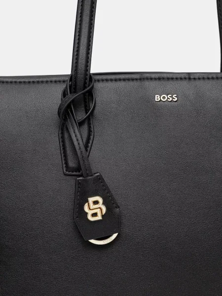 Кожаная сумка Boss черная