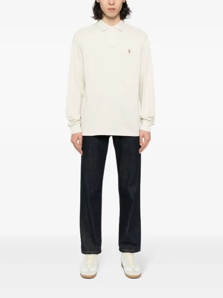 Siuvinėtas vienakrūtis švarkas Polo Ralph Lauren mėlyna