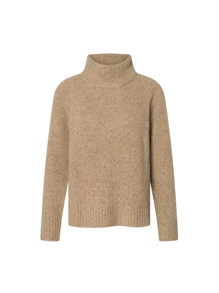 Sweter z golfem Windsor z kaszmiru brązowy