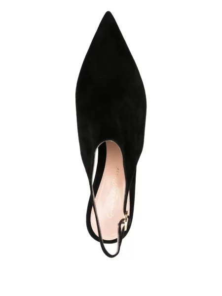 Pantofi cu toc Gianvito Rossi slingback negru