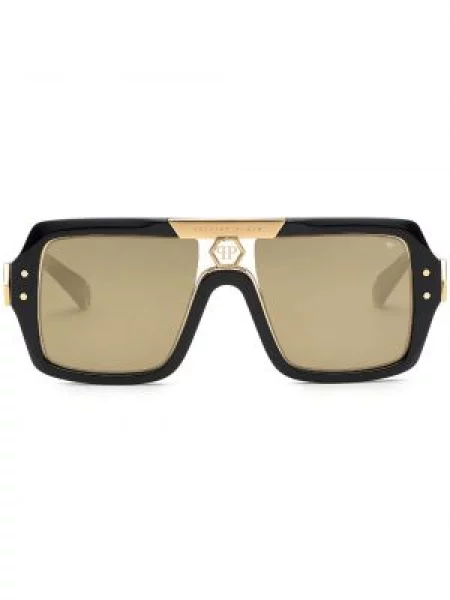 Ochelari de soare Philipp Plein cu autograf negru