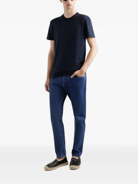 Tricou Dolce & Gabbana de mătase albastru