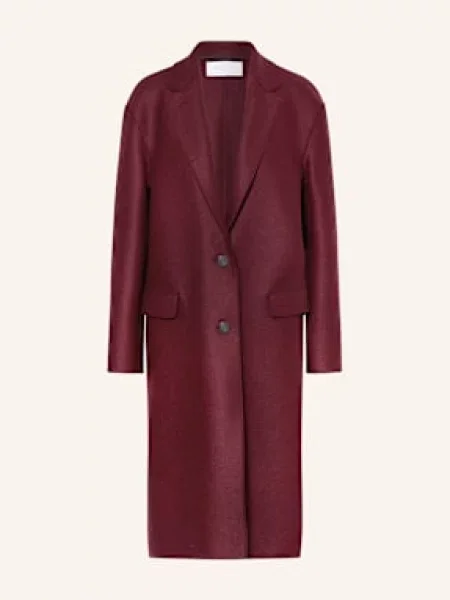 Harris Wharf London Płaszcz Wełniany rot