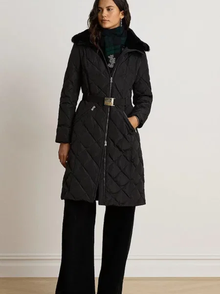 Lauren Ralph Lauren dlhá bunda dámska čierna