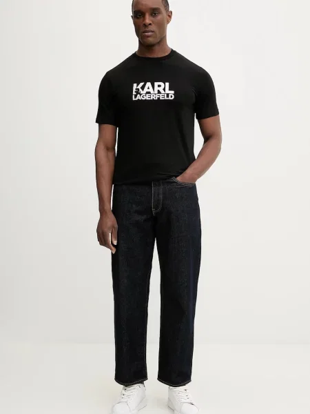 Karl Lagerfeld tričko čierna