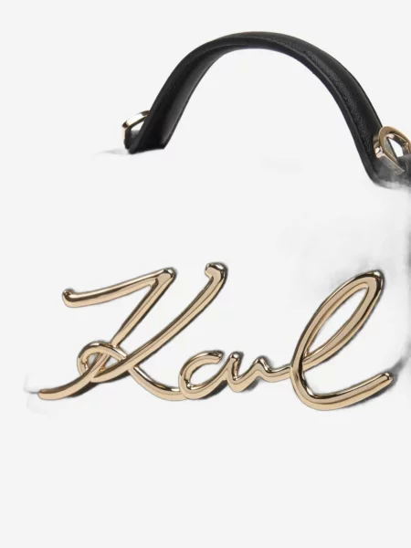 Karl Lagerfeld Kabelka Signature zlatá černá