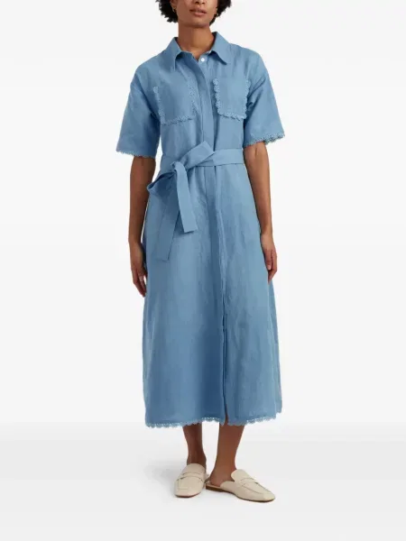 Rochie tip cămașă Chinti & Parker albastru