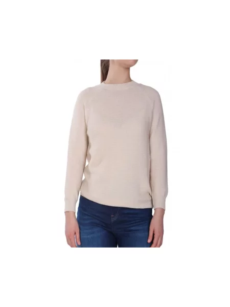 Dzianinowy sweter Weekend Max Mara beżowy