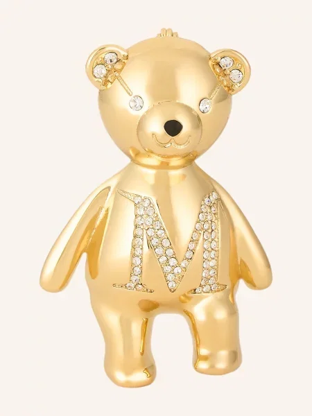 Max Mara Broszka Shiny weiss żółta