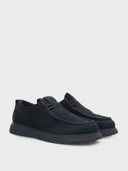 Ботинки Tommy Hilfiger из нубука синие