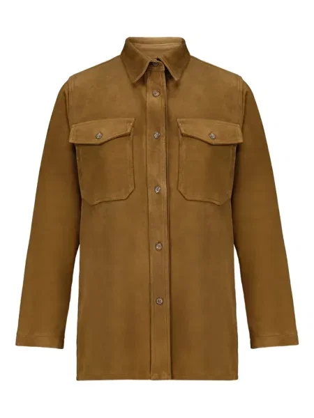 Koszula Paula zamszowa w tygrysie prążki brązowa