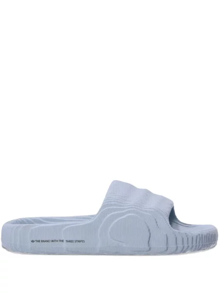 Papuci Adidas din piele de căprioară albastru