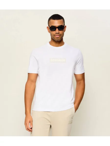 Napapijri Tricou S-Box Logo Ss 1 | Relaxed fit alb
