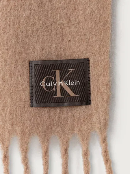Calvin Klein Șal cu adaos de lână bej