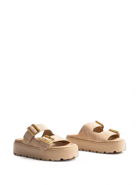 Sandale Prada din piele cu cataramă