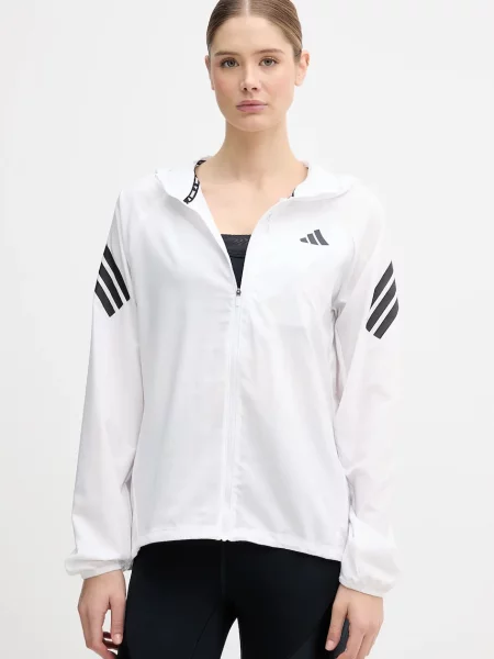 Adidas Performance jachetă de alergare de tranziție alb
