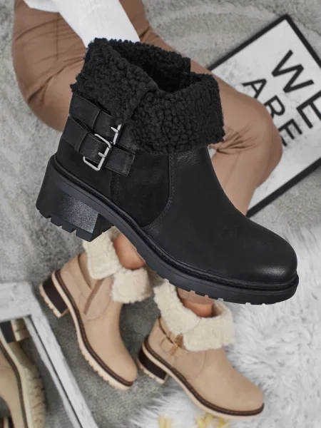 Gleznă blană botine Resti negru