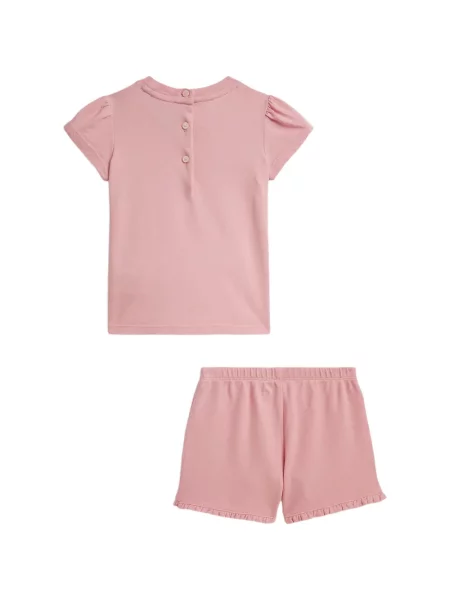 Koszulka polo dziecięca Polo Ralph Lauren różowa