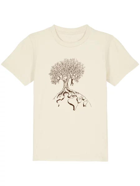 Life-Tree Majica Kids Unisex Hanging On' bijela