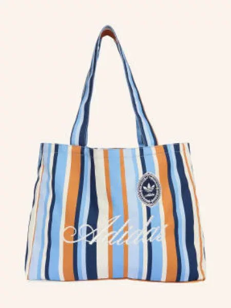 Plátěná shopper kabelka Adidas Originals modrá