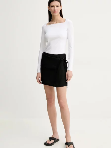 Спідниця Herskind Yana mini пряма чорний