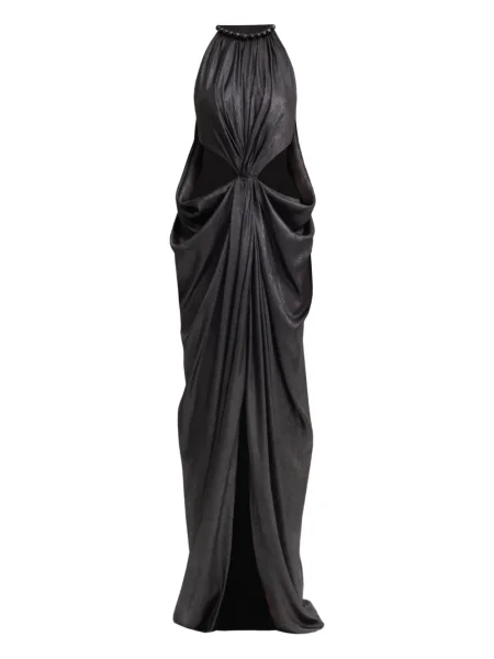 Rochie maxi Gemy Maalouf drapată de costum negru