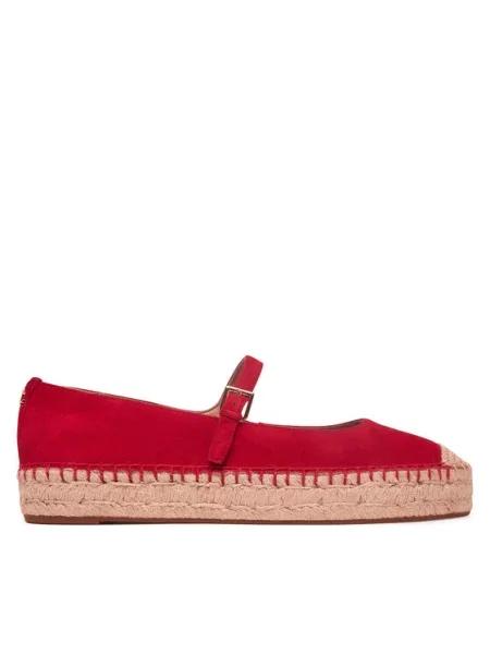 LAUREN RALPH LAUREN Espadryle czerwony