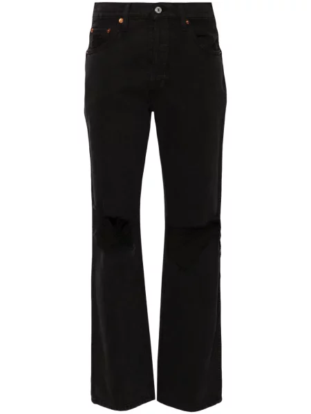 Džíny Re/done s vysokým pasem černé