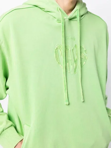 Hanorac cu glugă Five Cm cu broderie verde