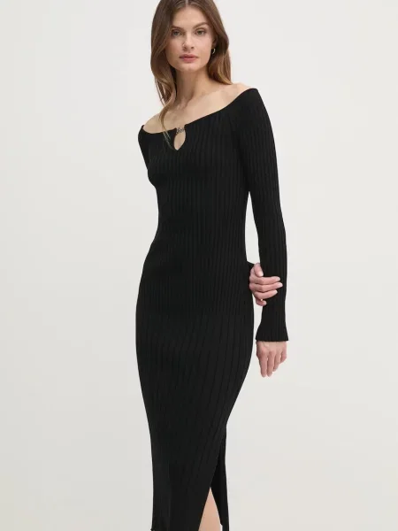 Boss Orange rochie mini mulata negru