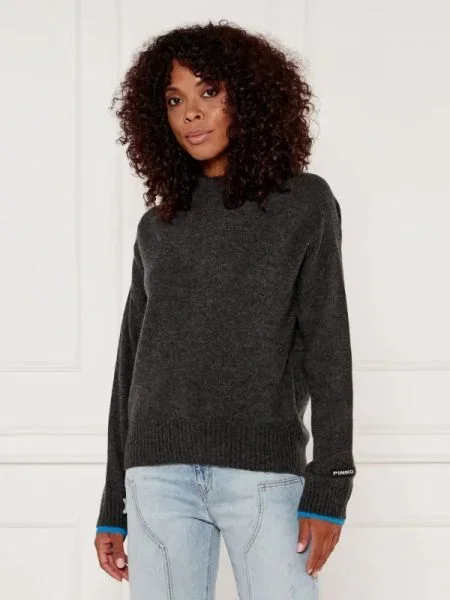 Pinko De lână pulover DONSKOY cu adaos de cașmir gri