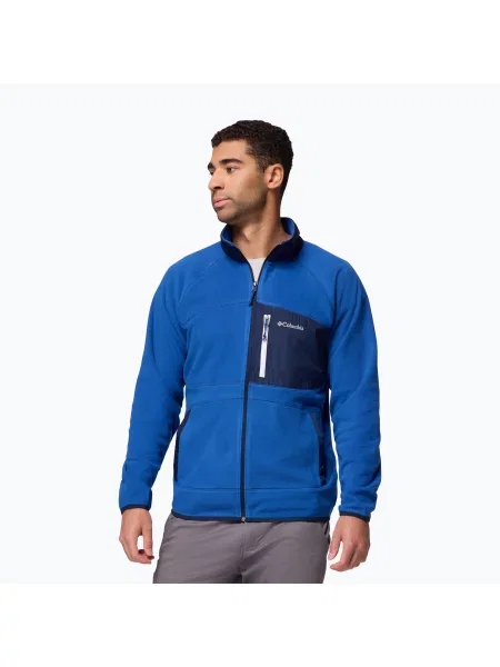 Hanorac din fleece Columbia din fleece albastru