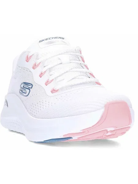 Sneakersy Skechers w jednolitym kolorze białe