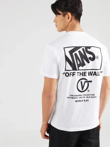 VANS Tričko Stockpile čierna biela