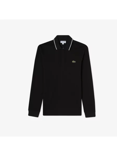 Поло Lacoste черное