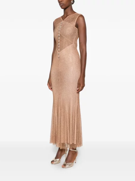 Rochie maxi Self-portrait plasă