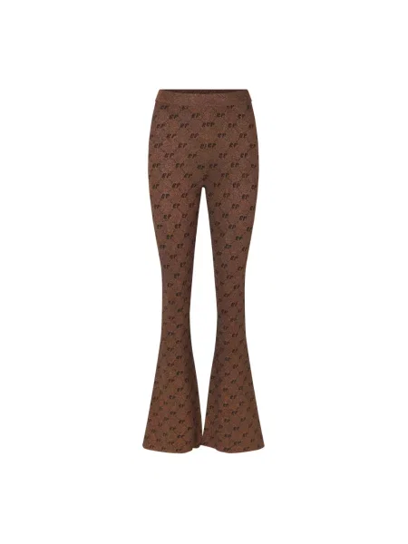 Spodnie Baum Und Pferdgarten z wzorem argyle brązowe