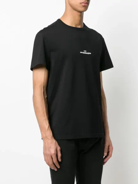 Tričko Maison Margiela s kulatým výstřihem černé