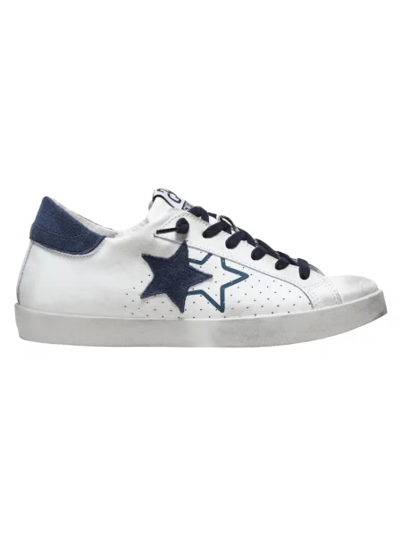 Sneakersy 2star skórzane białe