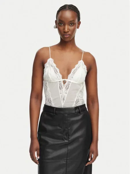 Patrizia Pepe Боді білий